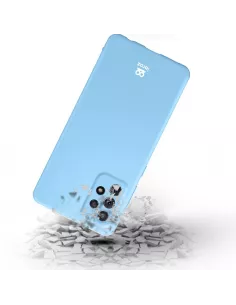 LSR Case Samsung A52/A52s Liquid Silicone + 9H Tempered Glass - Blue... 2