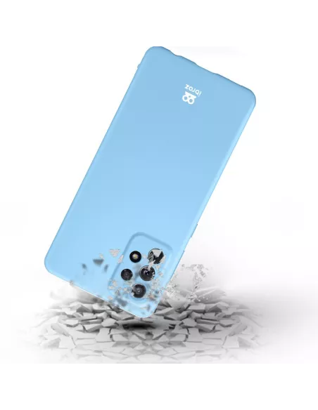 Coque LSR Samsung A52/A52s Liquide Silicone + Verre trempé 9H - Ble...