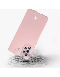 LSR Case Samsung A52/A52s Liquid Silicone + 9H Tempered Glass - Ros... 2