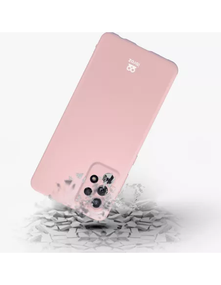 Coque LSR Samsung A52/A52s Liquide Silicone + Verre trempé 9H - Ros...