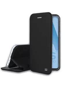 Samsung A52/A52s - Folio Clam Leather Case + 9H Tempered Glass - Black | ...