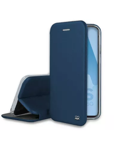 Samsung A52/A52s - Etui Cuir Folio Clam + Verre Trempé 9H - Bleu | ...