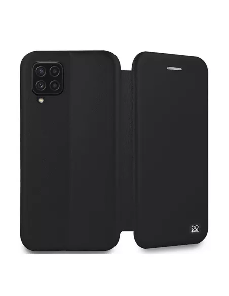 Samsung A22 4G - Etui Cuir Folio Clam + Verre Trempé 9H - Noir | Ibroz