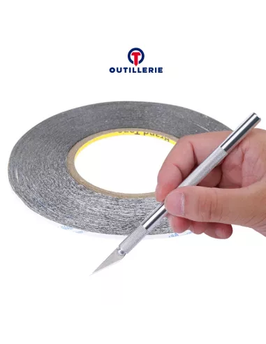 Scotch, 3M double-sided adhesive tape (2mm) + Cutter for flush-mount...