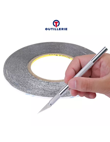 Scotch, 3M double-sided adhesive tape (2mm) + Cutter for flush-mount...