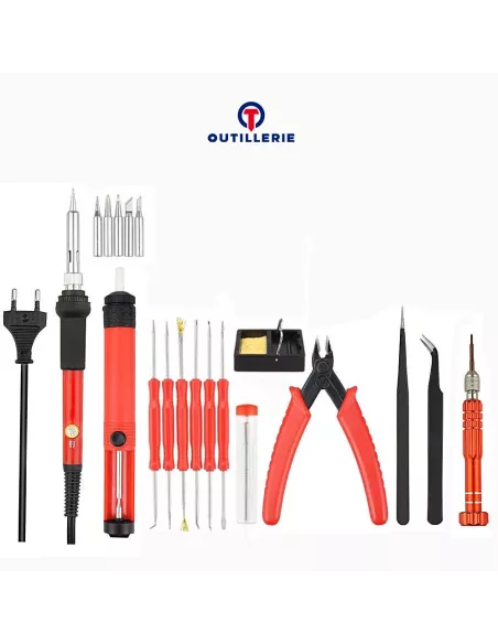 Trousse Nécessaire de soudure 60W - 20 pcs - pour Réparation Drones...