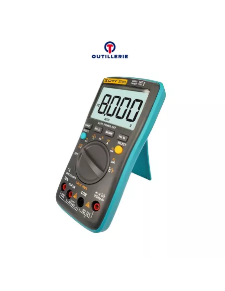 Multimètre Numérique 8000 Points - True RMS, Voltmètre, Thermomètre...