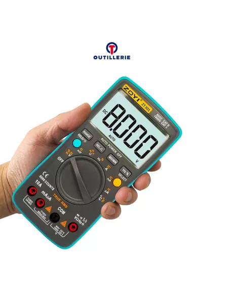 8000 Point Digital Multimeter - True RMS, Voltmeter, Thermometer...