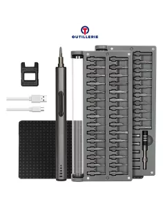 Pack Premium Mini Tournevis Sans Fil de Précision - 58 pièces + Pla...