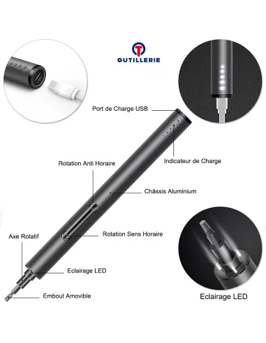 Pack Premium Mini Precision Cordless Screwdriver - 58 pieces + Pla...