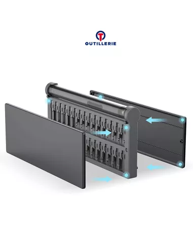 Pack Premium Mini Tournevis Sans Fil de Précision - 58 pièces + Pla...