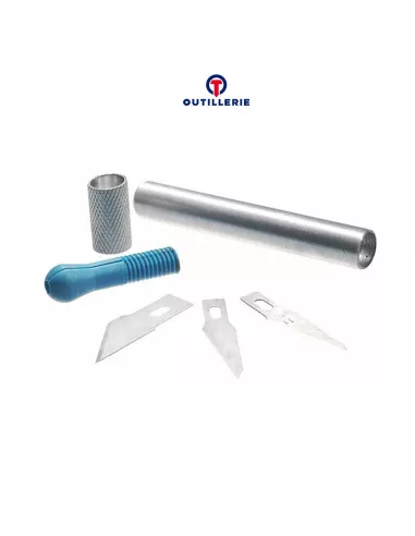 Pack 16 pcs cutter multi-lames -13 lames + 3 manches | Ibroz