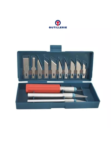 Pack 16 pcs multi-blade cutter -13 blades + 3 handles | Ibroz
