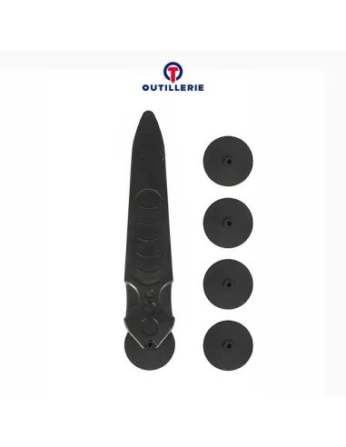 Ouvreur à roulette carbone pour démontage écran smartphone, ordinat...