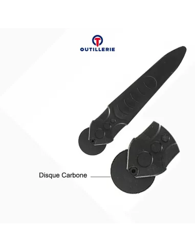 Ouvreur à roulette carbone pour démontage écran smartphone, ordinat...