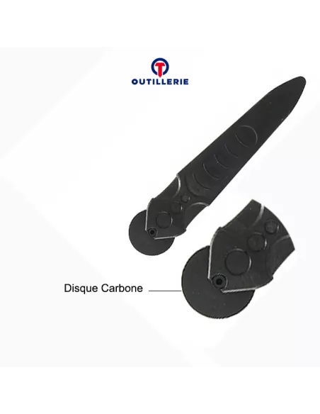 Ouvreur à roulette carbone pour démontage écran smartphone, ordinat...