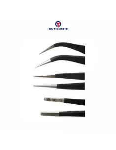 Pack de 3 Pinces de précision (Tweezer) Antistatiques réparation Sm... 2