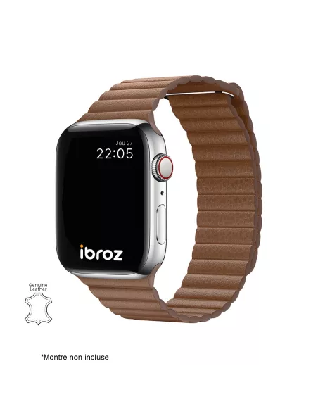 Genuine Leather Strap Apple Watch 7, 6, SE, 5, 4, 3 - Havana |...