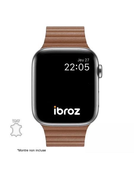 Genuine Leather Strap Apple Watch 7, 6, SE, 5, 4, 3 - Havana |...