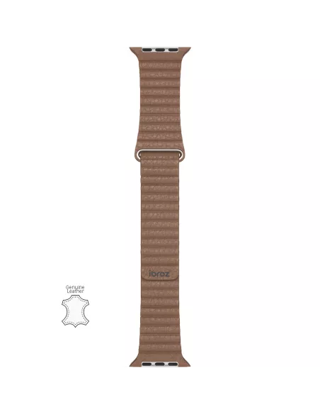Bracelet en Cuir véritable Apple Watch 7, 6, SE, 5, 4, 3 - Havane |...