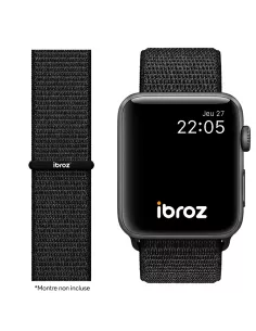 Bracelet Nylon Loop Sport pour Apple Watch 8, 7, 6, SE, 5, 4, 3 - N...