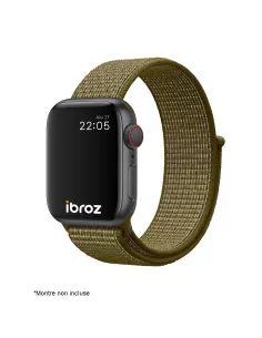Bracelet Nylon Loop Sport pour Apple Watch 7, 6, SE, 5, 4, 3 - Kaki... 2
