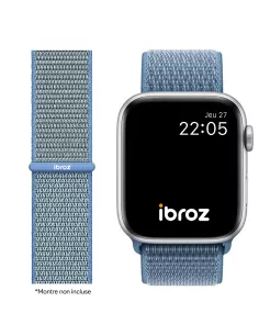 Bracelet Nylon Loop Sport pour Apple Watch 7, 6, SE, 5, 4, 3 - Cold...