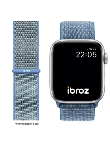 Nylon Loop Sport Wristband for Apple Watch 7, 6, SE, 5, 4, 3 - Cold...