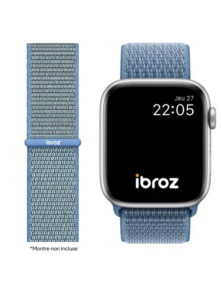 Nylon Loop Sport Wristband for Apple Watch 7, 6, SE, 5, 4, 3 - Cold...
