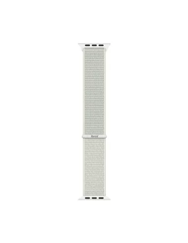 Nylon Loop Sport Wristband for Apple Watch 7, 6, SE, 5, 4, 3 - White...