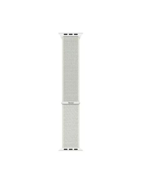 Bracelet Nylon Loop Sport pour Apple Watch 7, 6, SE, 5, 4, 3 - Blan...