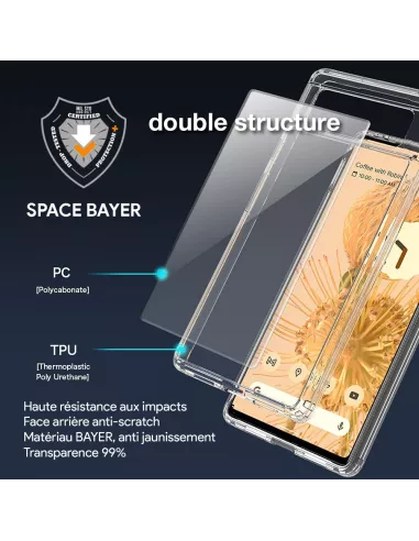 Google Pixel 6 - Space Bayer - Coque Antichocs Double Protection + ...