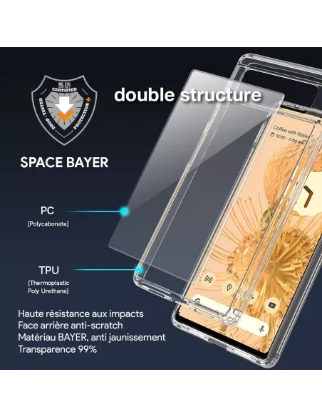 Google Pixel 6 - Space Bayer - Coque Antichocs Double Protection + ...