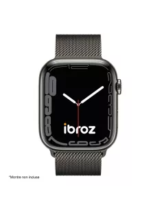 Bracelet Apple Watch 7, 6, SE, 5, 4, 3 - Maille milanaise acier - G... 2