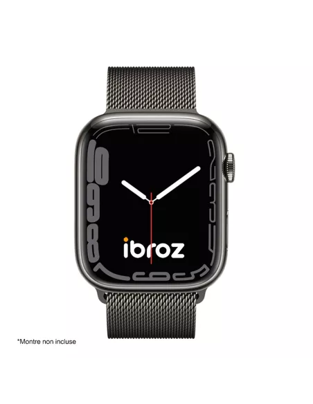 Bracelet Apple Watch 7, 6, SE, 5, 4, 3 - Maille milanaise acier - G...