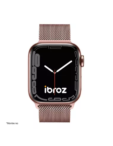 Bracelet Apple Watch 8, 7, 6, SE, 5, 4, 3 - Maille milanaise acier ...