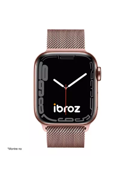 Bracelet Apple Watch 8, 7, 6, SE, 5, 4, 3 - Maille milanaise acier ...