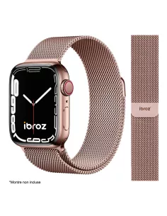 Apple Watch Band 8, 7, 6, SE, 5, 4, 3 - Stainless Steel Milanese ...