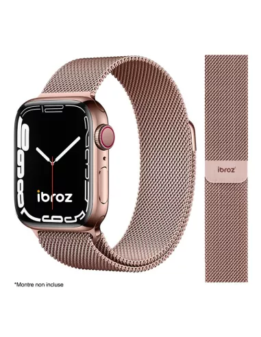 Apple Watch Band 8, 7, 6, SE, 5, 4, 3 - Stainless Steel Milanese ...