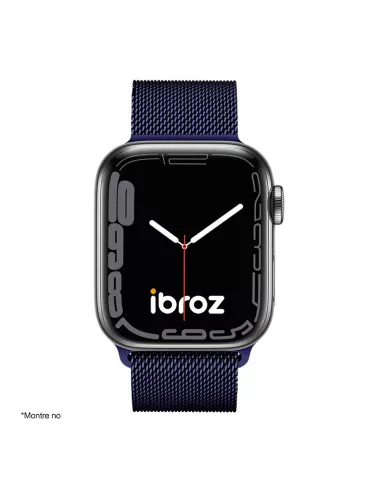 Bracelet Apple Watch 8, 7, 6, SE, 5, 4, 3 - Maille milanaise acier ...