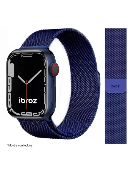 Apple Watch Band 8, 7, 6, SE, 5, 4, 3 - Stainless Steel Milanese ...