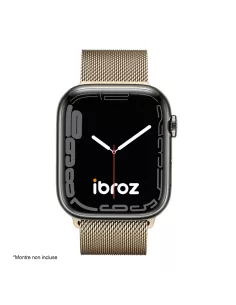 Apple Watch Band 8, 7, 6, SE, 5, 4, 3 - Stainless Steel Milanese ... 2