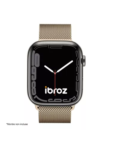 Bracelet Apple Watch 8, 7, 6, SE, 5, 4, 3 - Maille milanaise acier ...