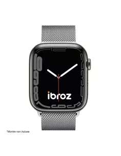 Apple Watch Band 8, 7, 6, SE, 5, 4, 3 - Stainless Steel Milanese ... 2