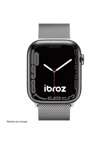 Bracelet Apple Watch 8, 7, 6, SE, 5, 4, 3 - Maille milanaise acier ...