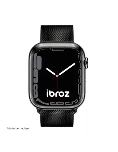 Bracelet Apple Watch 8, 7, 6, SE, 5, 4, 3 - Maille milanaise acier ...