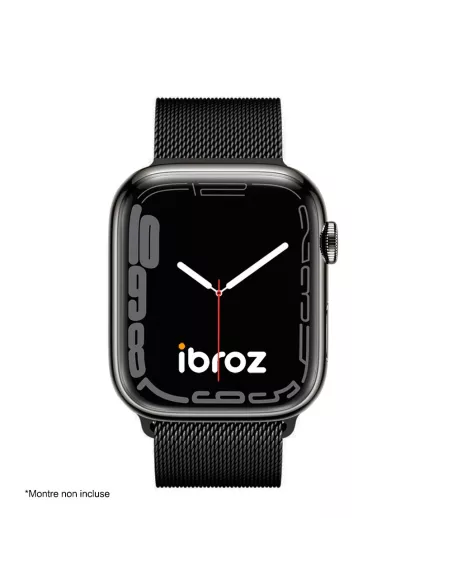 Bracelet Apple Watch 8, 7, 6, SE, 5, 4, 3 - Maille milanaise acier ...