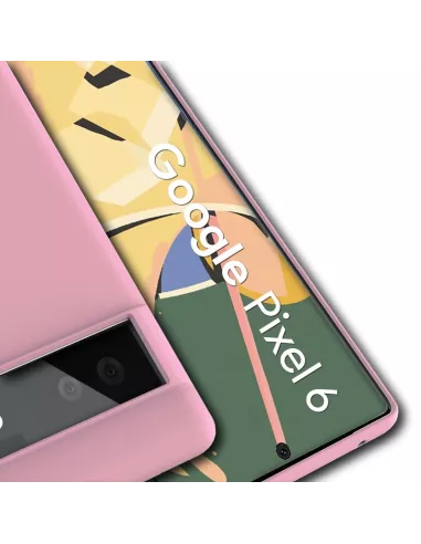 Google Pixel 6 Coque Liquid Silicone - Rose | Ibroz