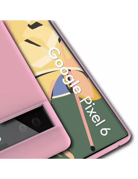 Google Pixel 6 Coque Liquid Silicone - Rose | Ibroz