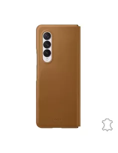 Samsung Galaxy Z Fold 3 (5G) - Flip Case Genuine Leather - Camel | I...